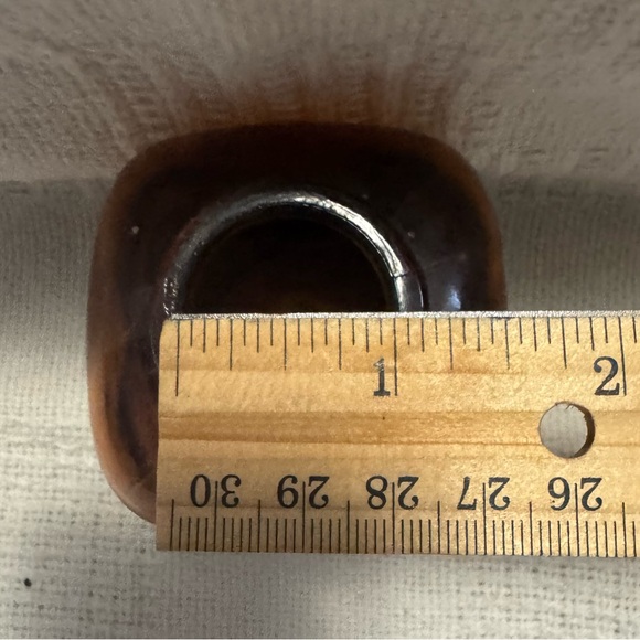 Small Amber Glass Vase - Picture 6 of 6